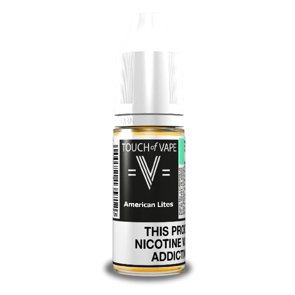 Vape juice bottle labeled 'Touch of Vape' on a white background