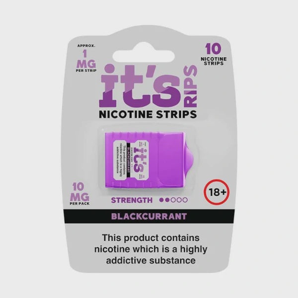 It's RIPS Nicotine Strips - Blackcurrant
