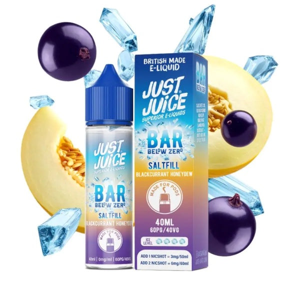 Just Juice Bar Shortfill Below Zero - Blackcurrant Honeydew