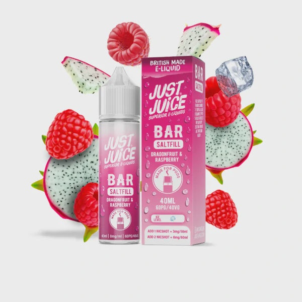 Just Juice Bar Shortfill - Dragonfruit & Raspberry