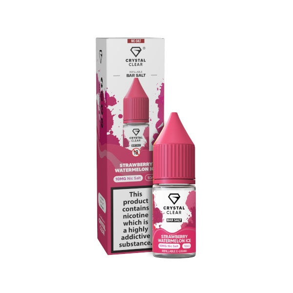 Crystal Clear Nic Salts - Strawberry Watermelon Ice