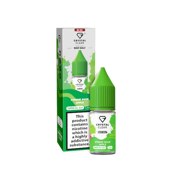 Crystal Clear Nic Salts - Xtreme Sour Apple