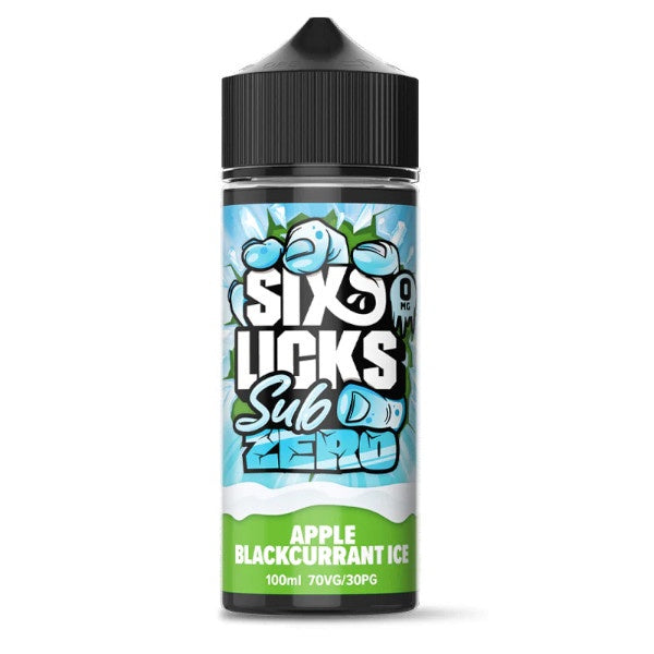 Six Licks Sub Zero - Apple Blackcurrant Ice
