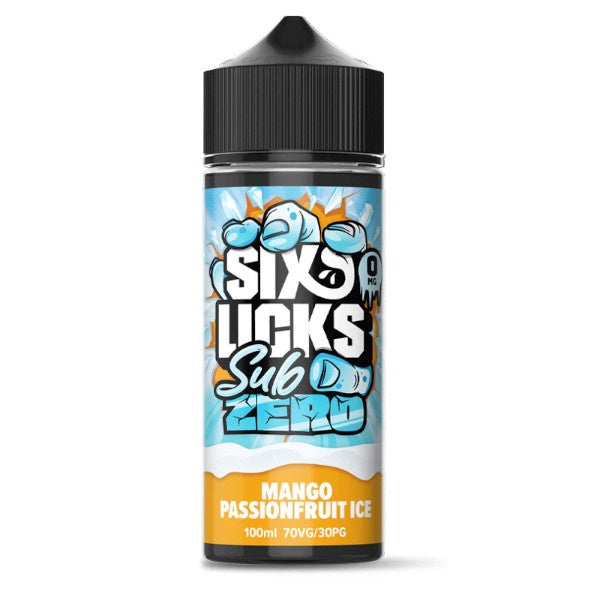 Six Licks Sub Zero - Mango Passionfruit Ice